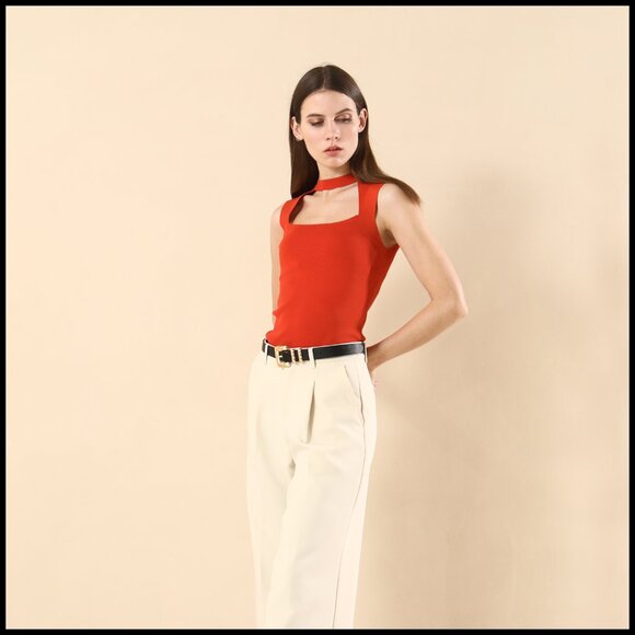 Faux Leather Skinny Belt with Gold Square Buckle for Dresses Jeans